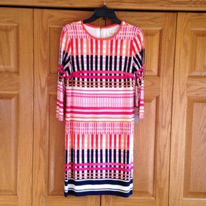ELIZA J - Jersey A-Line Coral Print Dress - NEW with Tag